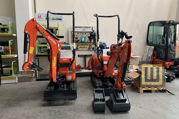 Minikoparka Kubota obrysowa U10-3 i K008