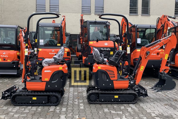 Minikoparka Kubota obrysowa U10-3 i K008
