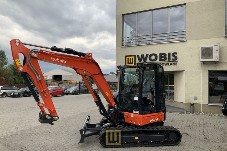 Minikoparka Kubota obrysowa U56-5 WOBIS