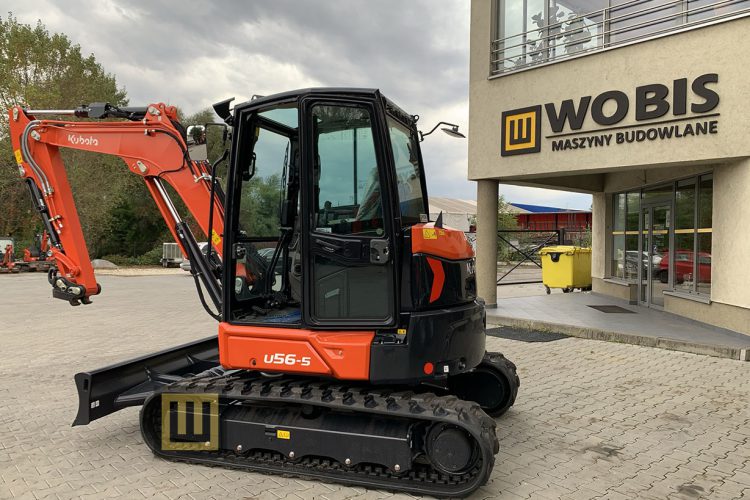 Minikoparka Kubota obrysowa U56-5 WOBIS